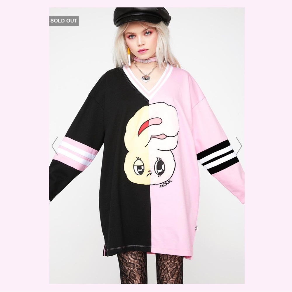lazy oaf (esther loves oaf) split bunny jersey